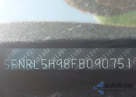 2015 Honda Odyssey Touring/Touring Elite из США, поврежденный, VIN 5FNRL5H98FB090751